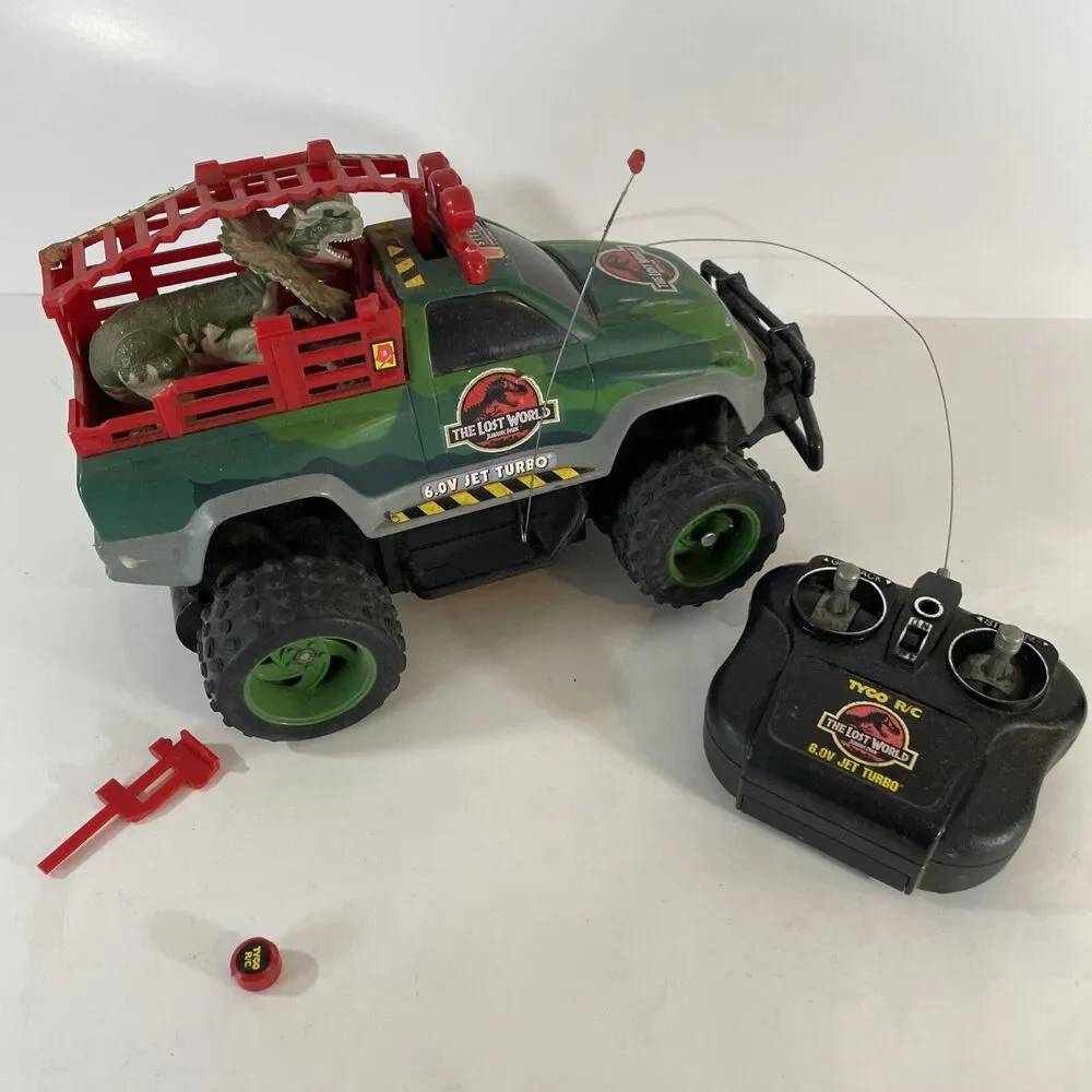 Vintage Jurassic Park Lost World TYCO R/C Jet Turbo Truck Parts Or Repair